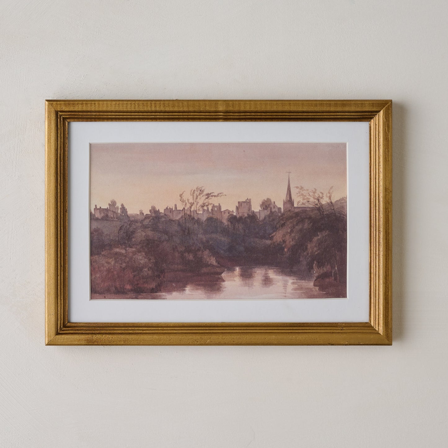 Steeple On the Water Framed Print
