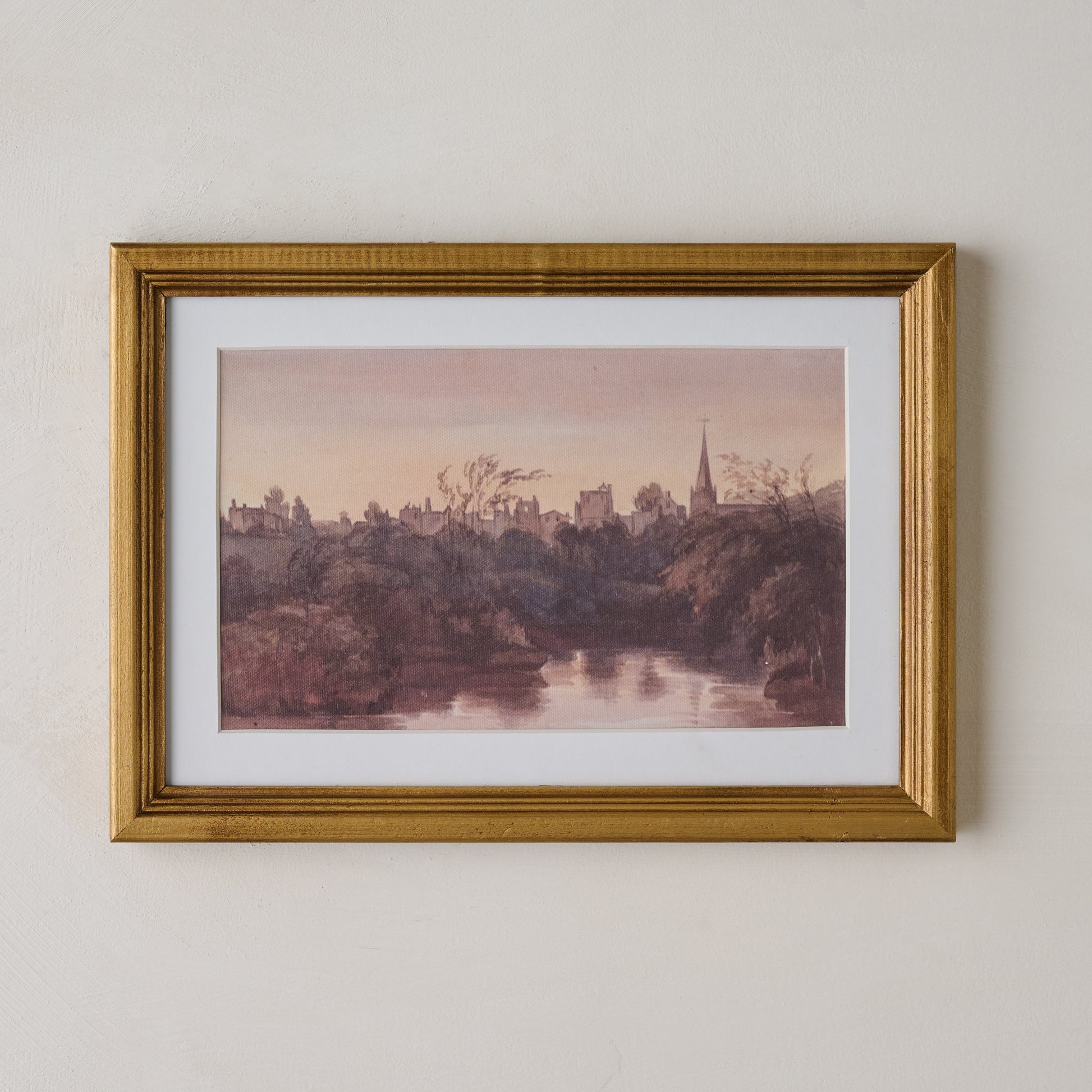 Steeple On the Water Framed Print