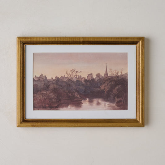 Steeple On the Water Framed Print