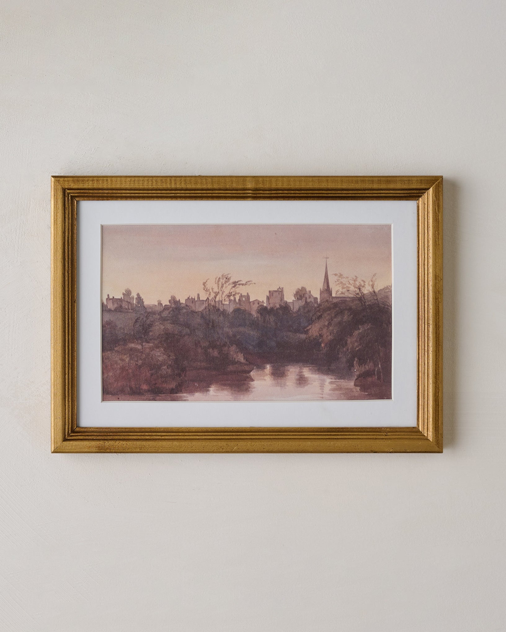 Steeple On the Water Framed Print
