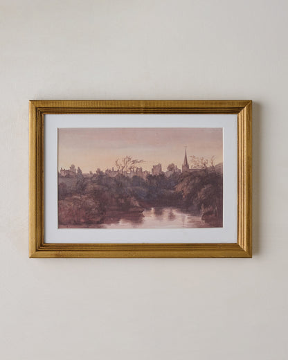 Steeple On the Water Framed Print