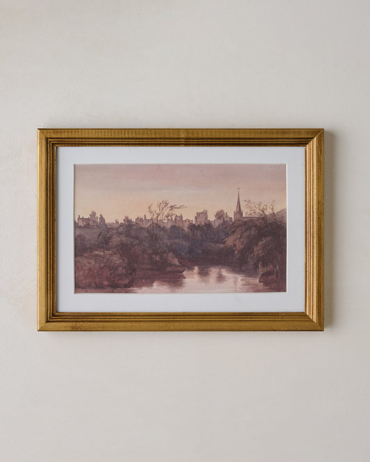 Steeple On the Water Framed Print