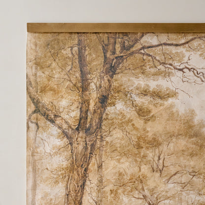 Oversized Folklore Forest Tapestry up close
