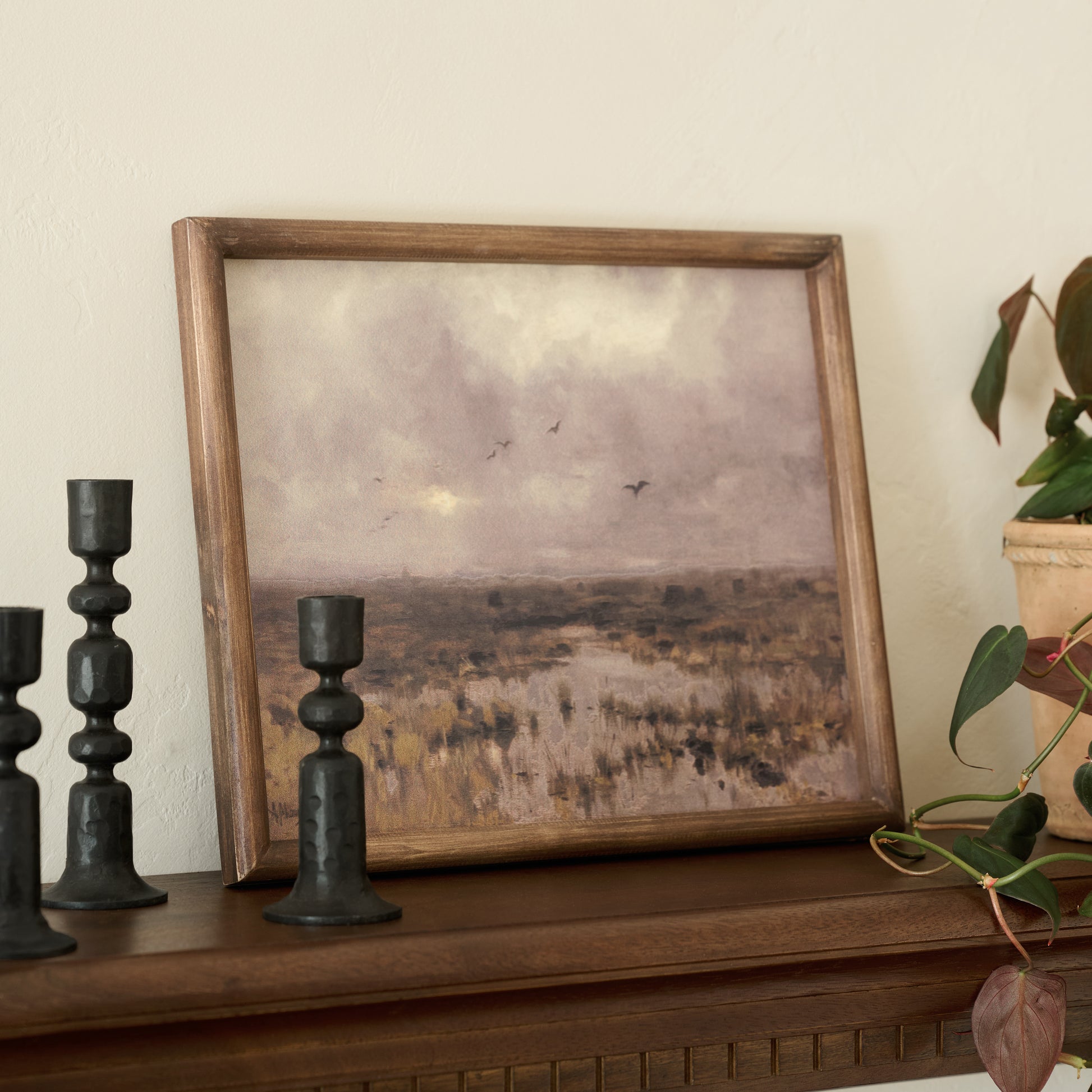Echoes in the Reeds shown on mantel