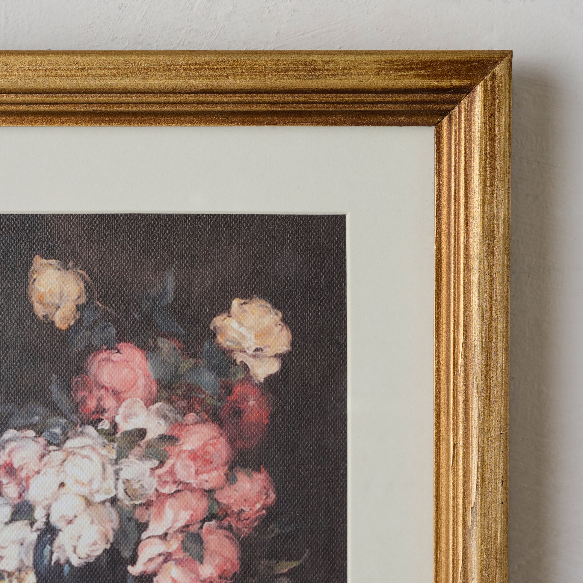 Abundance of Spring Framed Print close up view of aged brass frame