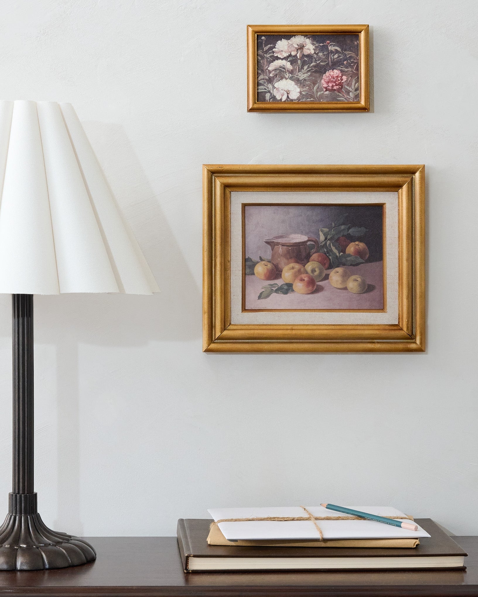 Heritage Harvest Still Life shown over desk