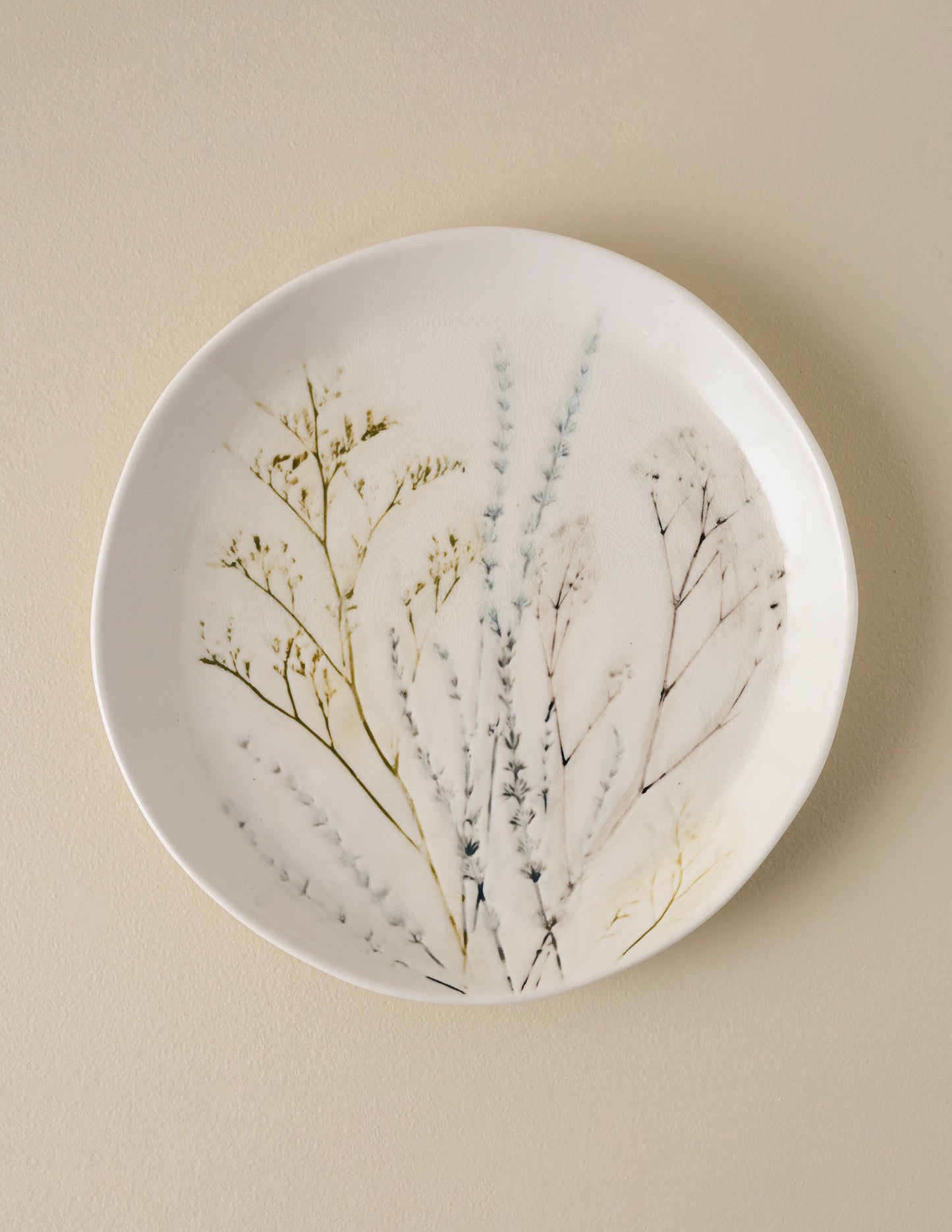 Pressed Floral Plate - dinner  