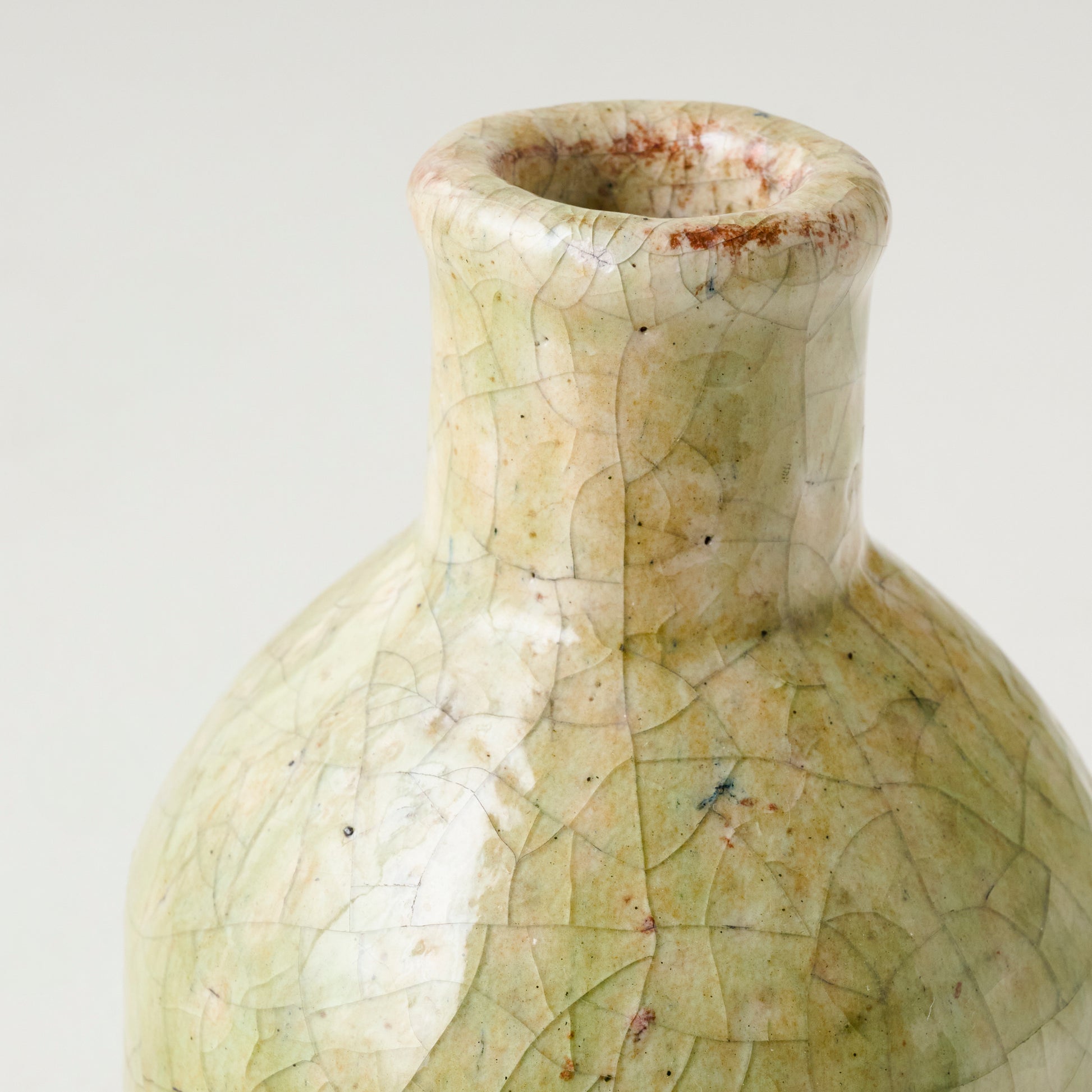 Bottle Blair Crackle Glaze Bud Vase up close
