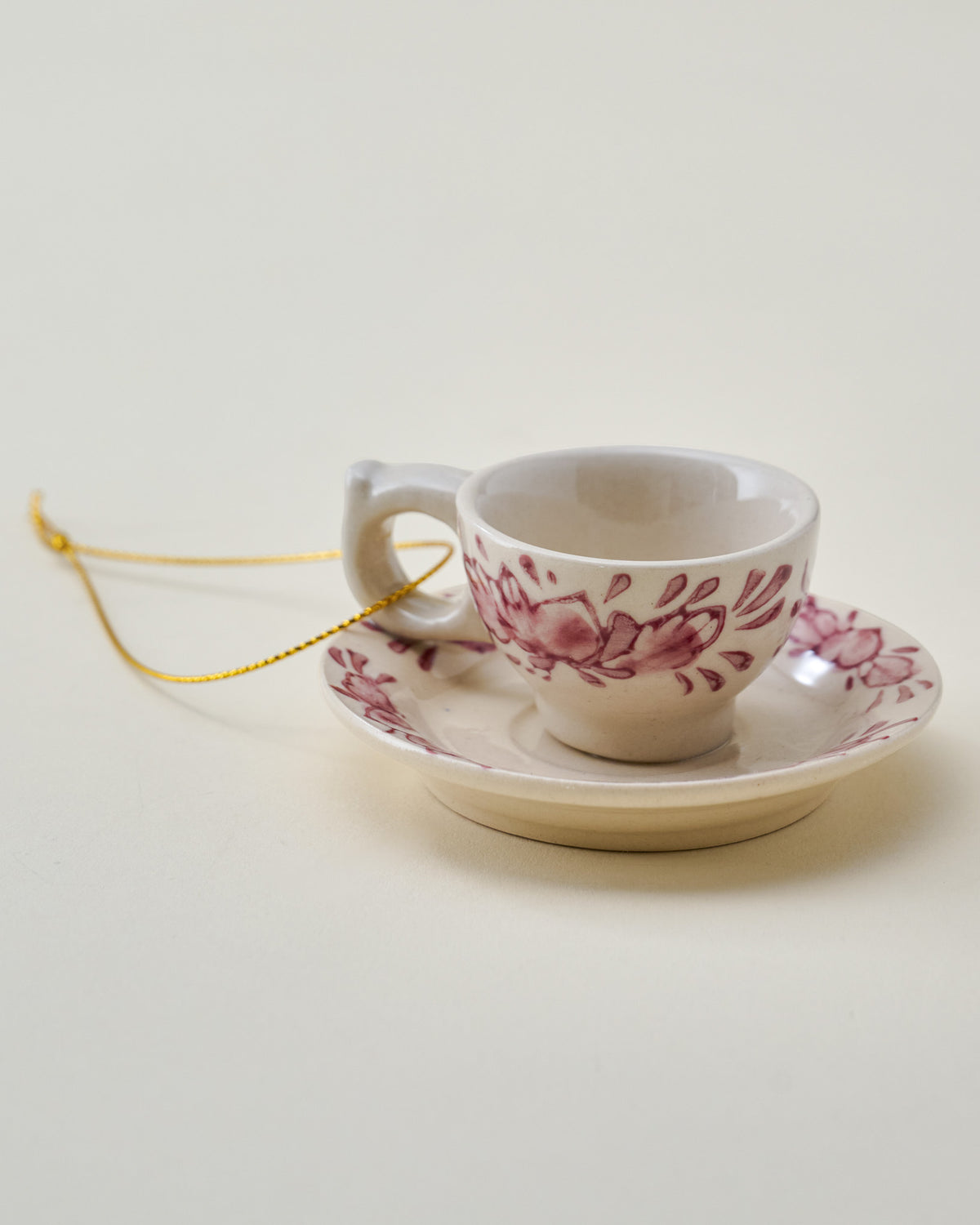 Heirloom Noel Tea Cup Ornament