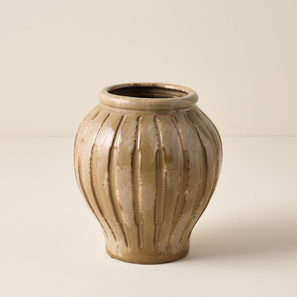 SMall Callum Ribbed Vase