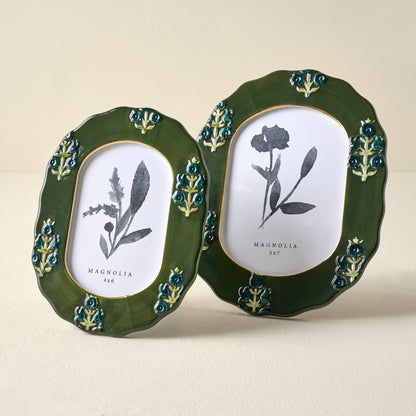 Ceramic Block Print Photo Frames