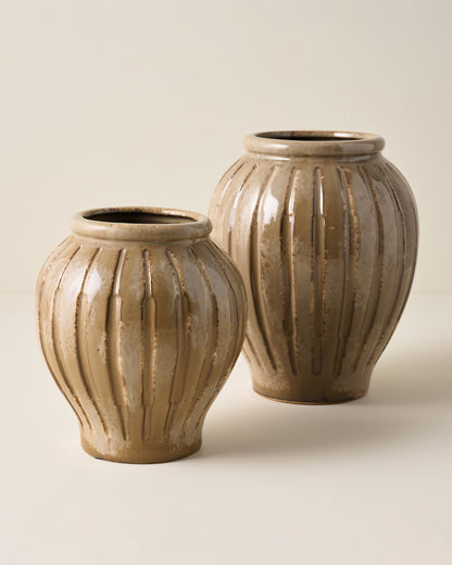 Callum Ribbed Vases