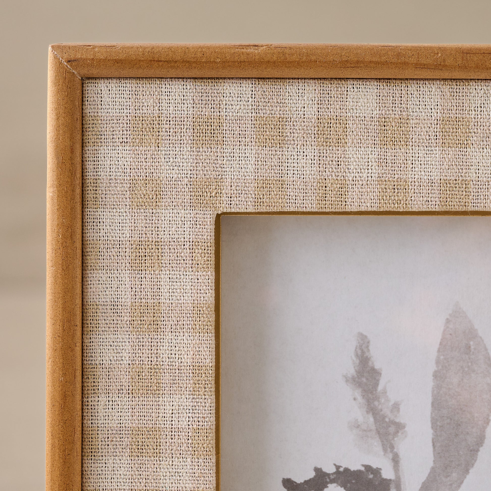 Maren Gingham Photo Frame corner up close