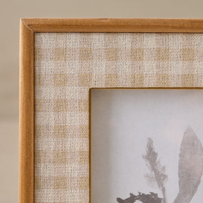 Maren Gingham Photo Frame corner up close