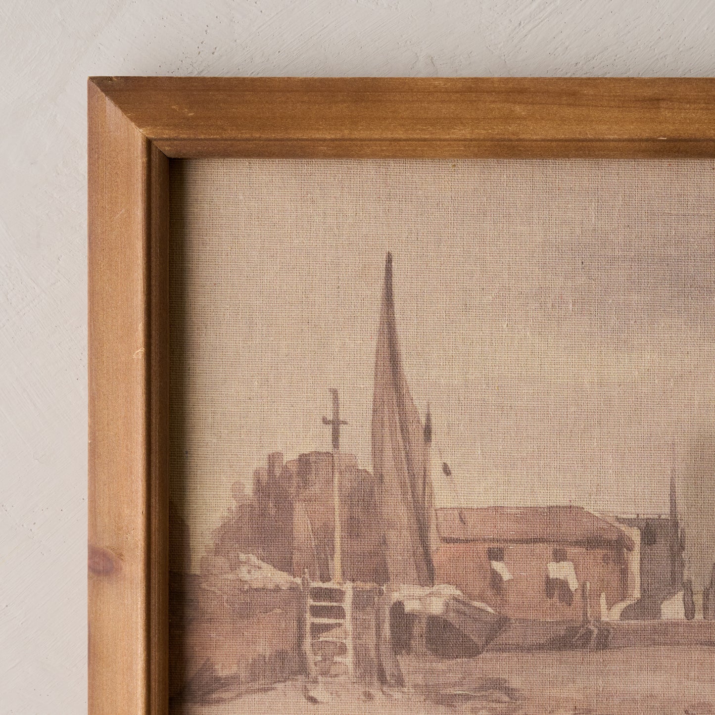 Seaside Village close up view of wood frame