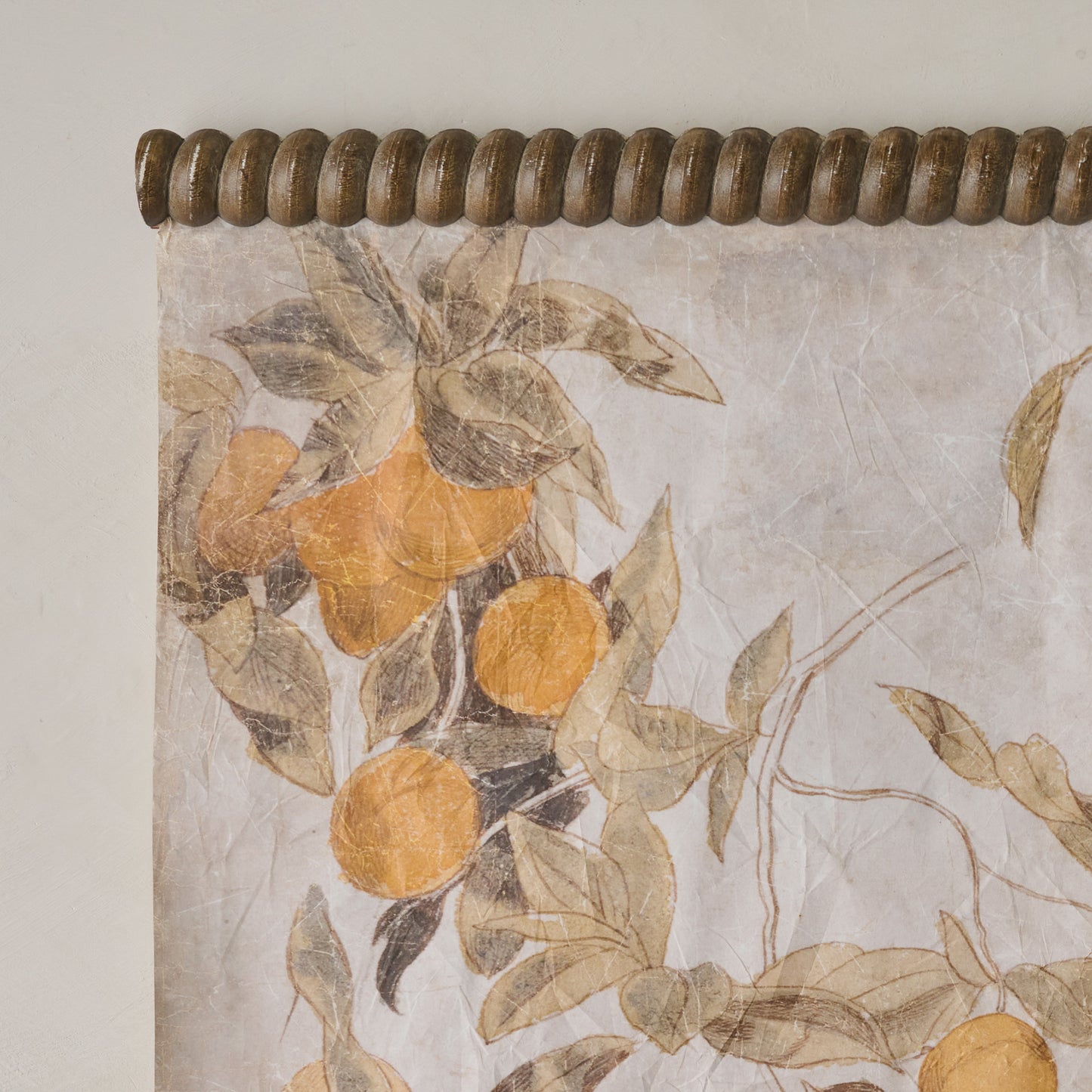 Vintage Arancia Tapestry close up view