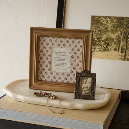 To Hold This Life Framed Poem shown styled on table