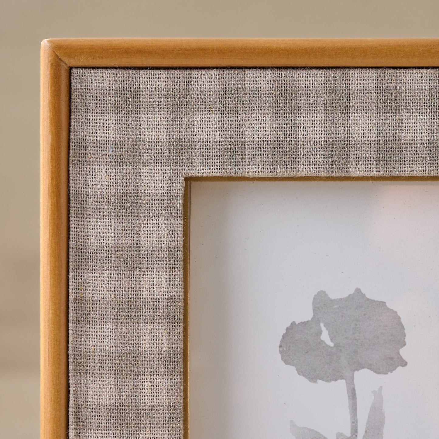Maeve Gingham Photo Frame corner up close