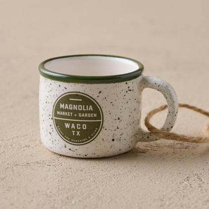 Green Magnolia Campfire Mug Ornament