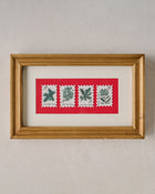 Yuletide Greetings Vintage Stamp Art