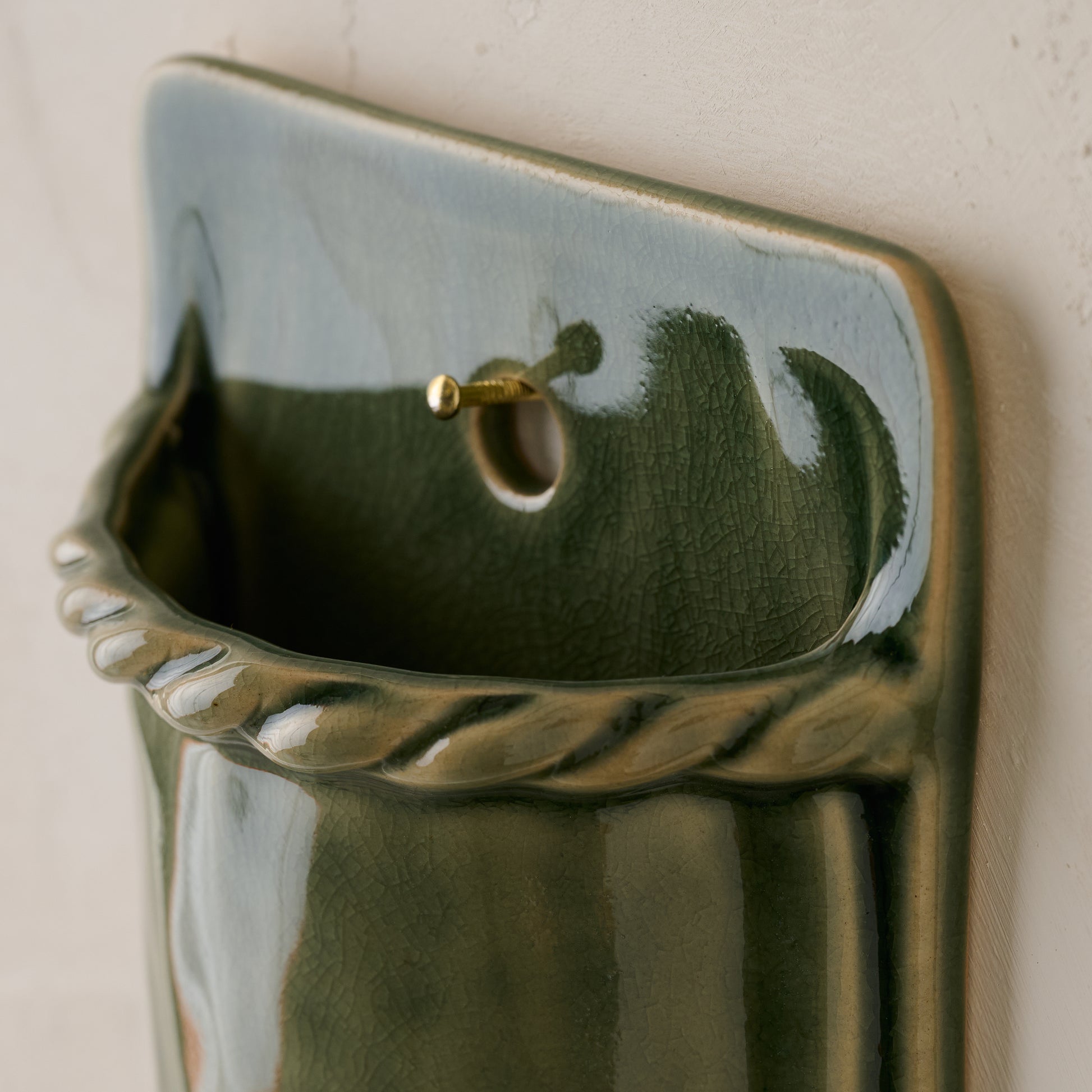 Hale Ceramic Wall Vase up close