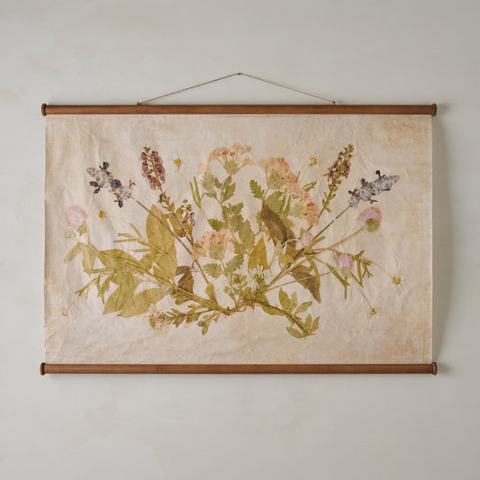 Jo's Hand Pressed Herbarium Tapestry - Seasonal Symphony 