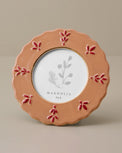 Rustic Clay Round Ceramic Juliet Photo Frame