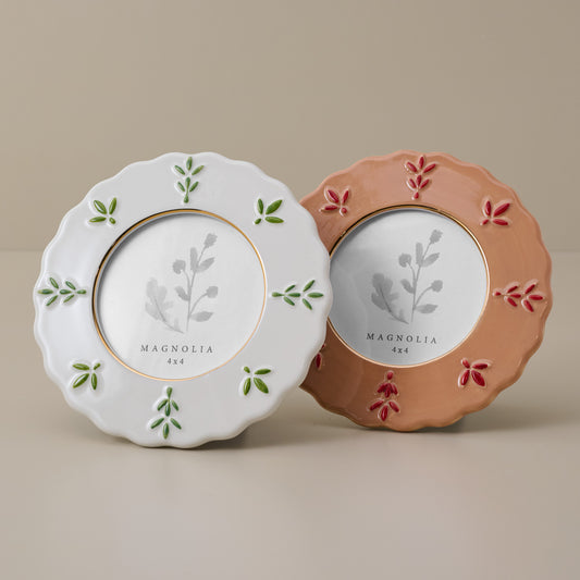 Round Ceramic Juliet Photo Frames