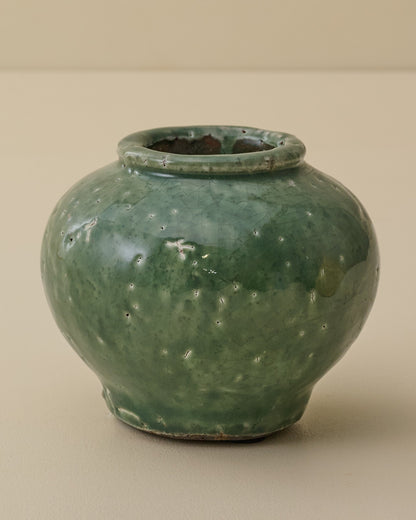 Round Serena Crackle Glaze Bud Vase