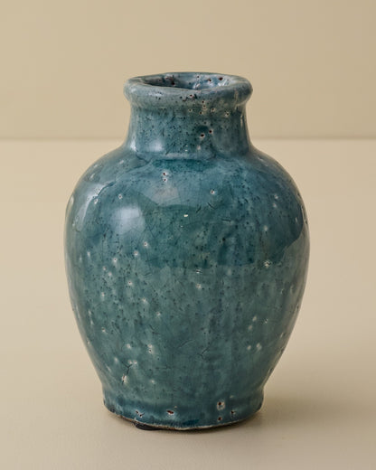 Urn Serena Crackle Glaze Bud Vase