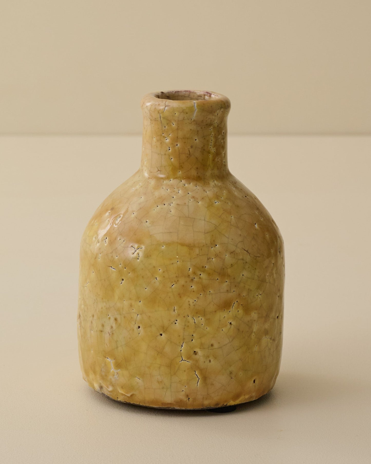 Bottle Serena Crackle Glaze Bud Vase