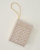 Holiday Vintage Book Box Ornament