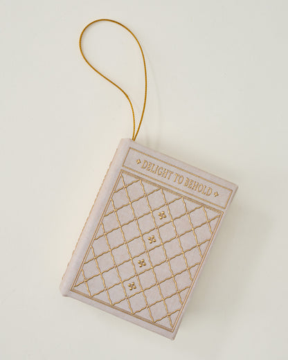 Holiday Vintage Book Box Ornament