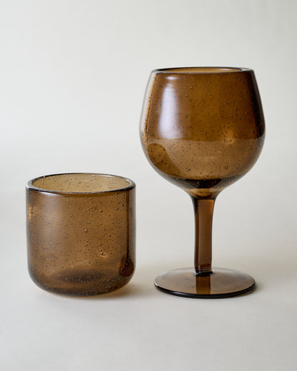Amber Wine Glass