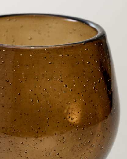 Amber Wine Glass