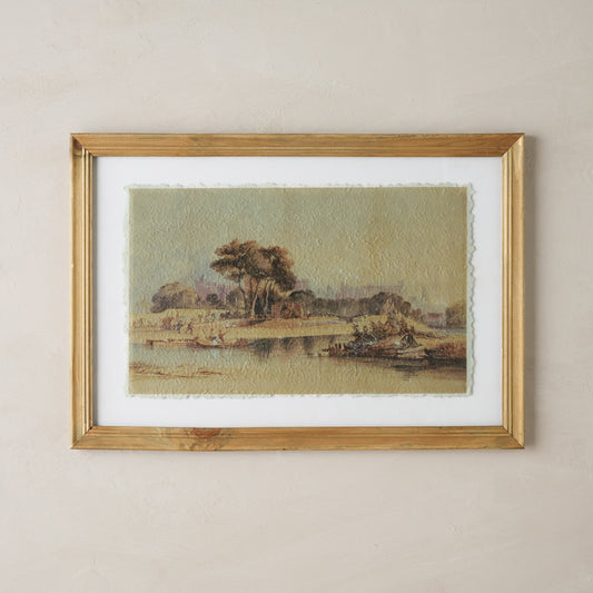 Distant Days Watercolor Landscape