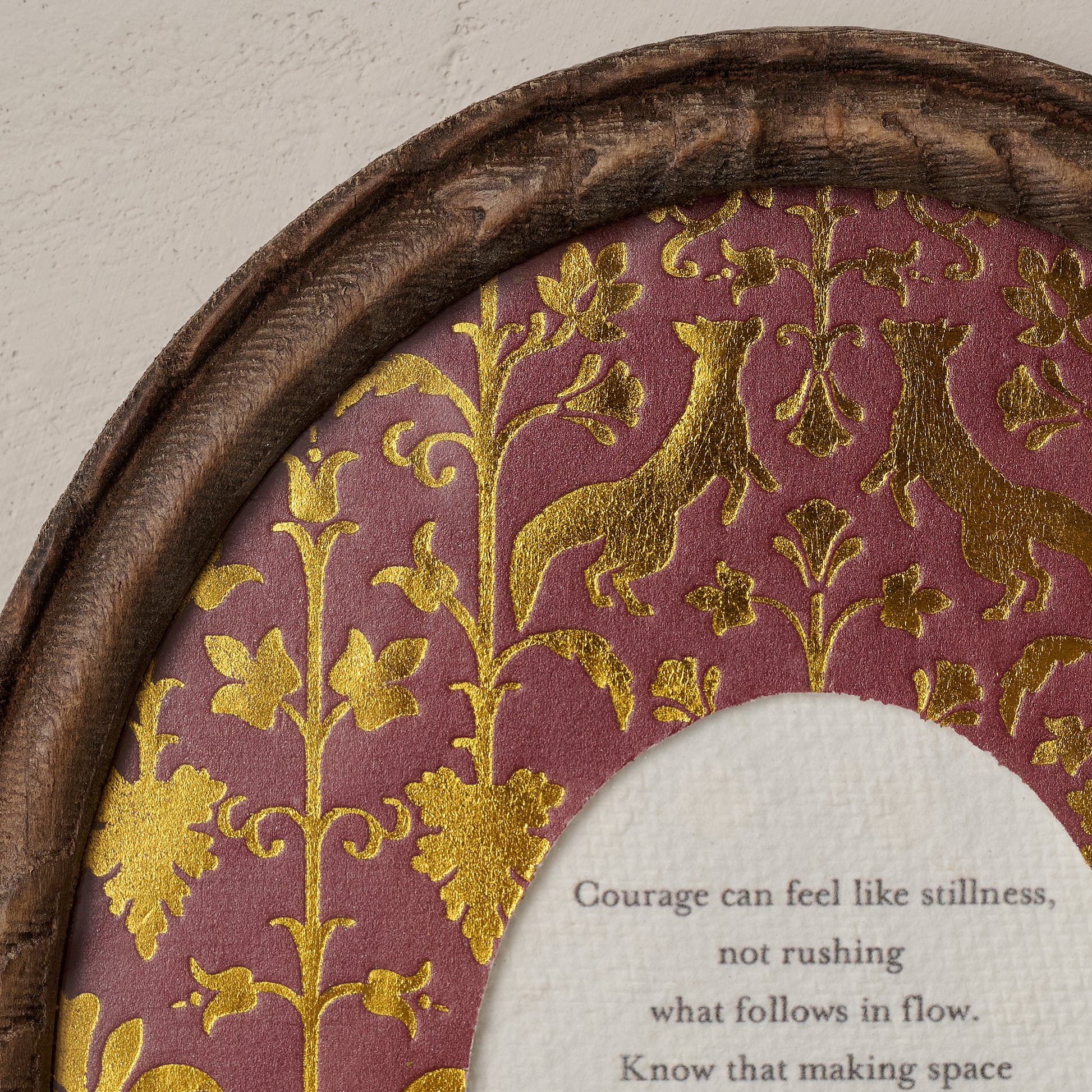 What Follows in Flow Framed Poem up close