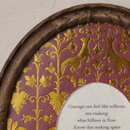 What Follows in Flow Framed Poem up close
