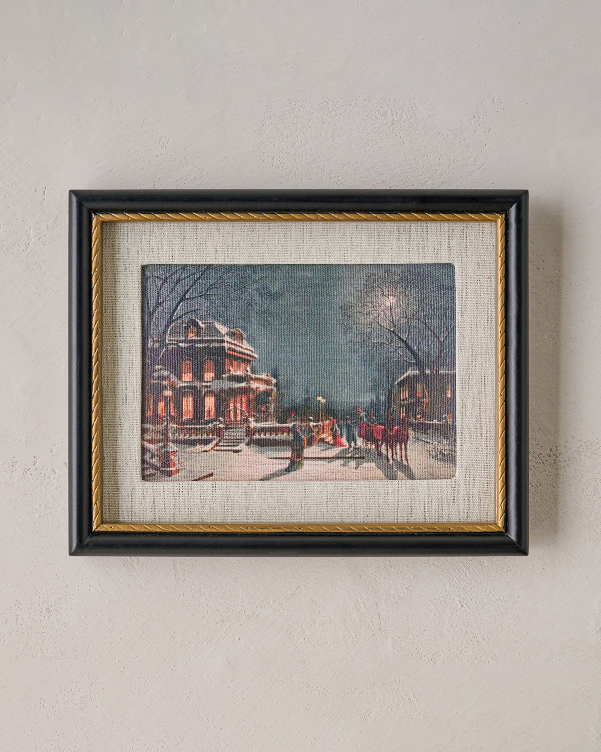 Silent Night's Glow Framed Print