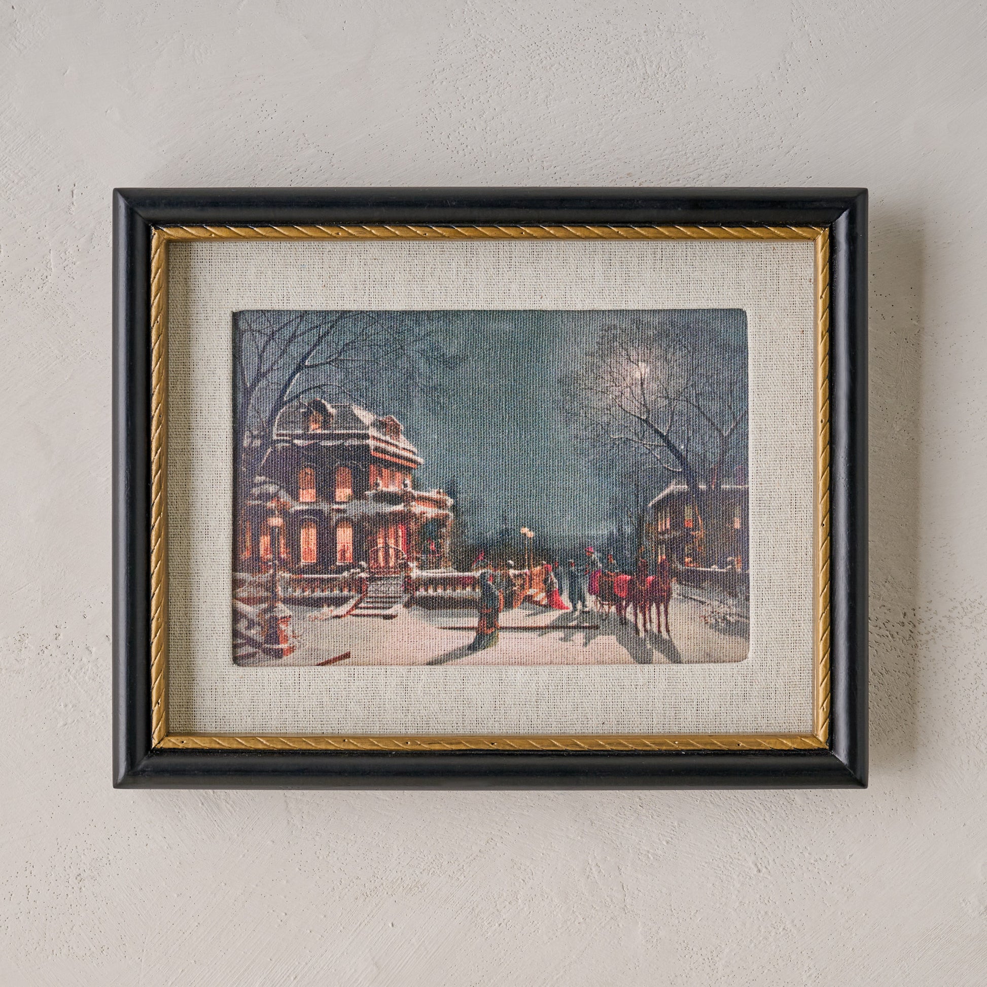 Silent Night's Glow Framed Print