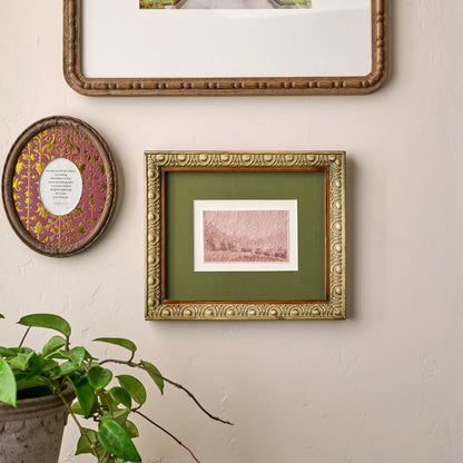 Evergreen Echoes Framed Print shown on gallery wall