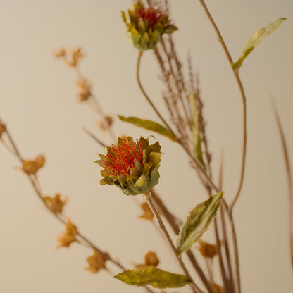 Autumnal Mixed Floral Bouquet in Copper up close