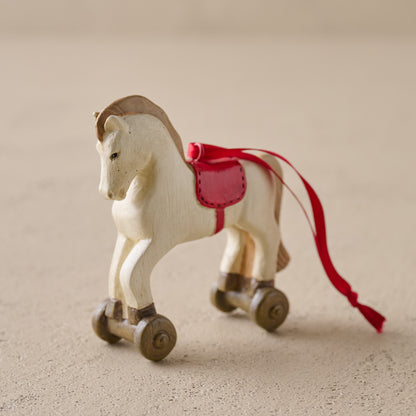 Vintage-Inspired Rocking Horse Ornament