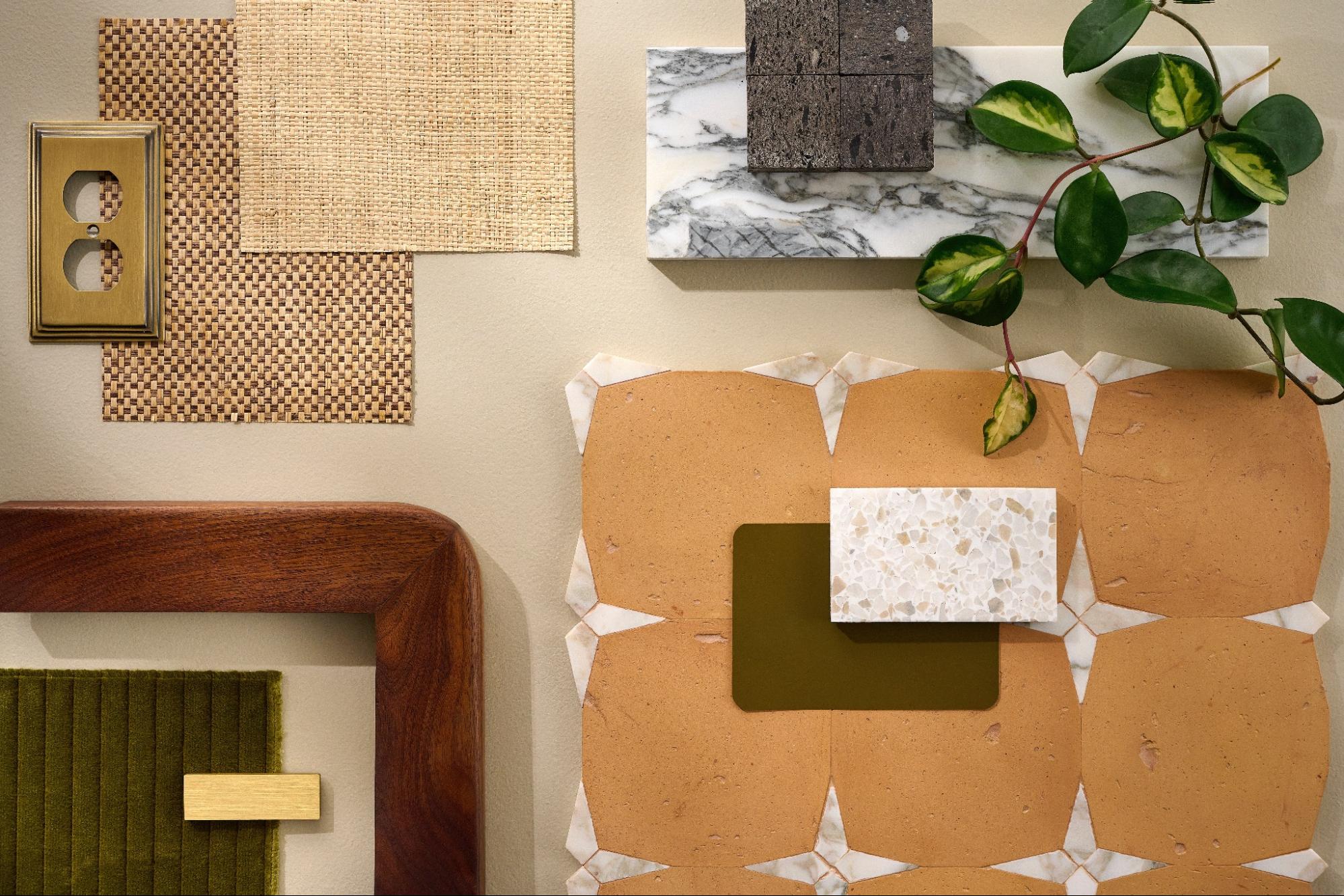 Samples of materials and design elements from Fixer Upper: Lakehouse