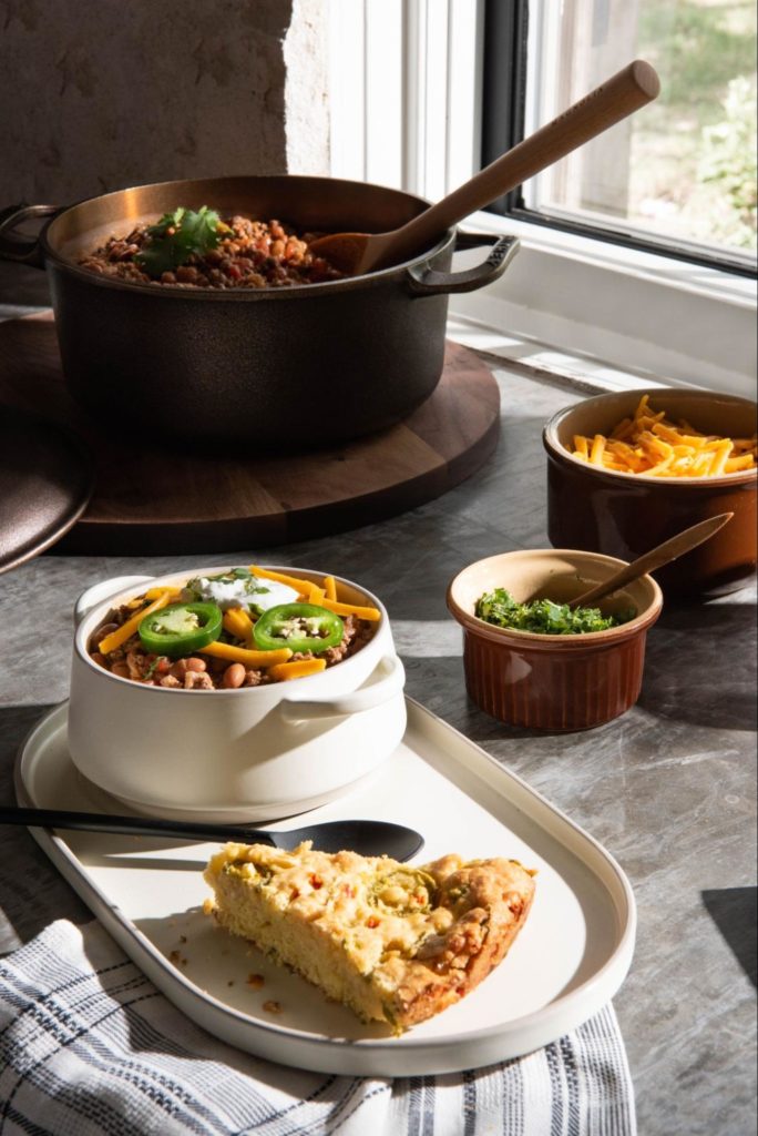 First Taste of Fall: Gaines Family Chili and Jalapeño Cornbread Recipe