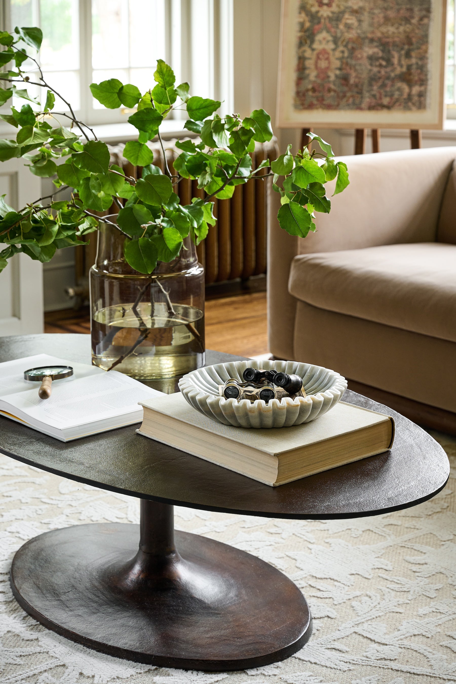 How to Style a Coffee Table - Natural
