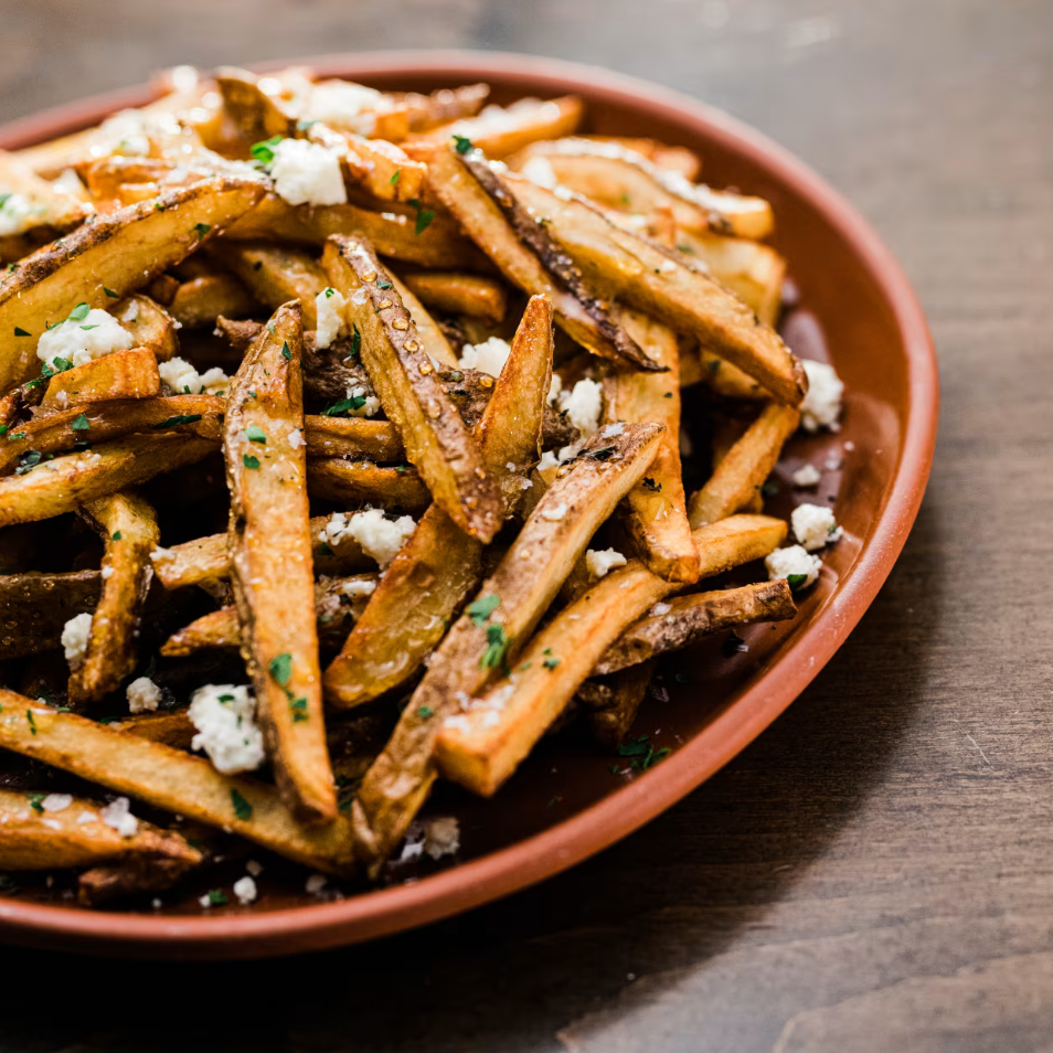 Fries with Feta.