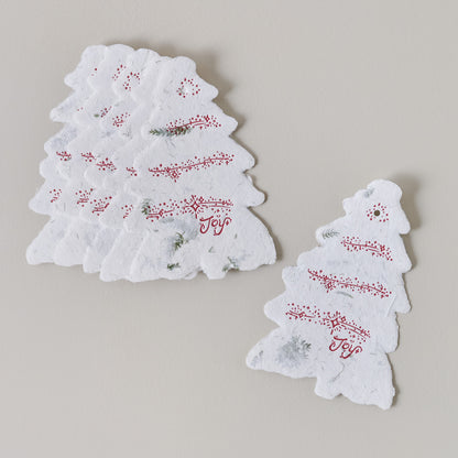 Deckled Tree Gift Tag Set