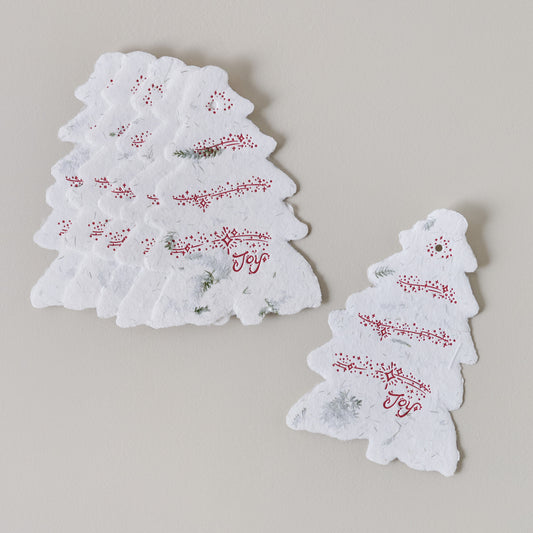 Deckled Tree Gift Tag Set