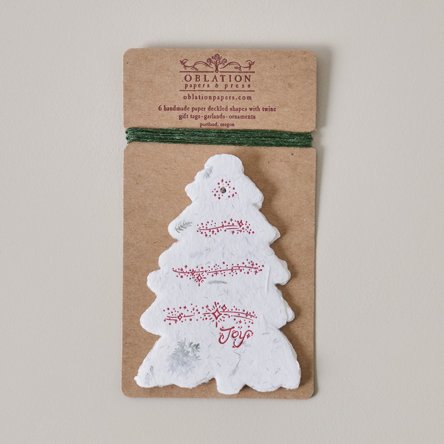 Deckled Tree Gift Tag Set